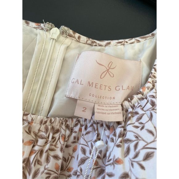 Gal Meets Glam NWT Rue Ruffle Pearl Floral Jumpsuit, Size 2, MSRP $138 - Picture 2 of 11